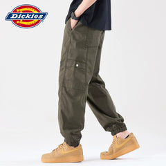 Diesel Thin Dickies Emperor Cool Suitable Splicing Willow Nails Leg Tights Men's Summer Woven Casual Pants Y