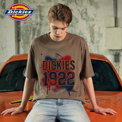 Dickies Emperor Cool Suitable American Pure Cotton Short sleeved T-shirt Men's Summer Graffiti Printed Loose Half Sleeve Couple Top M