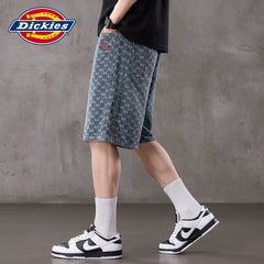 Dickies Cool Summer American Thin Wash Denim Shorts Men's Trendy Brand Versatile Straight Leg Pants Y