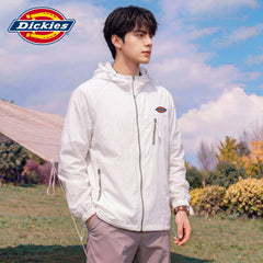 Dickies Cool Summer New Sunscreen Clothes for Men, Loose, Breathable, Simple Zipper Hooded Trendy Brand Top Y