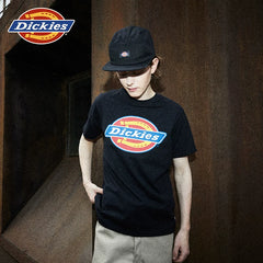 Dickies Classic Tri color Horseshoe Large LOGO Casual Summer Unisex Short sleeved T-shirt YHJ
