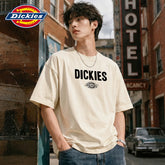Dickies Cool Summer New American Printed Casual Round Neck Short Sleeve T-shirt for Men, Thin Half Sleeve Shirt Y