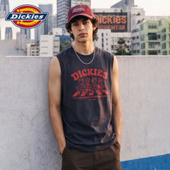 Dickies Emperor Cool Suitable American Children's Fun Cartoon Printed Shoulder Tank Top Men's Summer Cotton Loose Sleeveless Top M