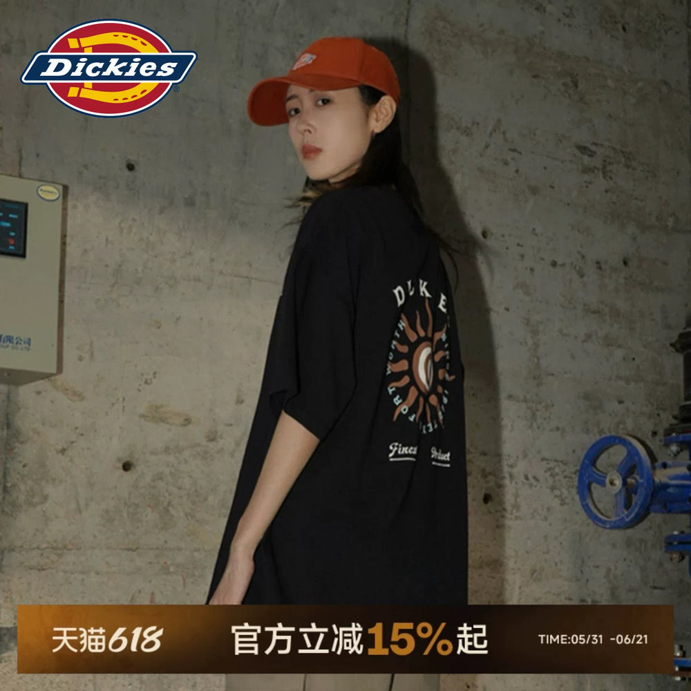 Dickies Emperor Cool Suitable Short Sleeve T-shirt Trendy Brand Versatile Hong Kong Style Half Sleeve Ins Loose T-shirt Summer Clothes J