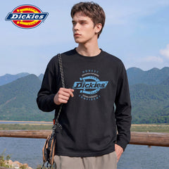 Dickies' new soft long sleeved T-shirt for spring, men's round neck American T-shirt with printed upper garment Y