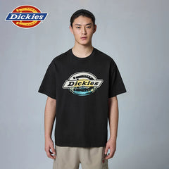 Dickies Cool 26 Summer New Collection Front Chest Sunrise LOGO Pattern Printed Loose Heavy duty Short sleeved T-shirt YHJ