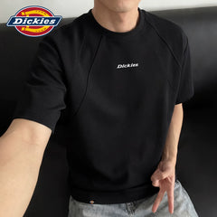 Dickies short sleeved T-shirt men's 2026 summer new high-quality heavyweight deconstruction splicing half sleeved loose T-shirt A