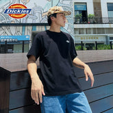 Dickies Cool 26 Spring/Summer Collection Front Chest Small Logo Back Sunrise Pattern Printed Loose Short Sleeve T-shirt J