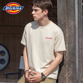 Dickies Classic American Letter Printed Short sleeved T-shirt for Men in Summer, Thin and Breathable Upper Clothing Y