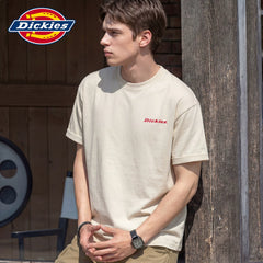 Dickies Classic American Letter Printed Short sleeved T-shirt for Men in Summer, Thin and Breathable Upper Clothing Y
