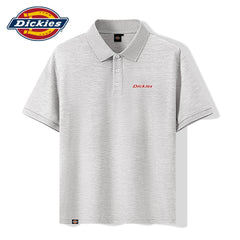 Dickies Silk Men's Polo Shirt for Summer Cool, Antibacterial, Sagging, No Heat, Flip Collar, Trendy Short Sleeve T-shirt A