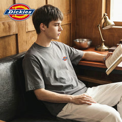 Dickies Cool Summer Thin Classic Small Label Printed Short Sleeve T-shirt for Men's Casual Soft Half Sleeve Shirt Y