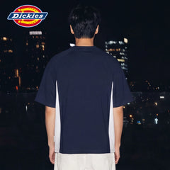 Dickies Cool Solona Short Sleeve T-shirt for Men's Summer Quick Drying Splicing Color Contrasting Loose Half Sleeve Top M