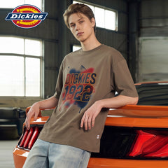 Dickies Emperor Cool Suitable American Pure Cotton Short sleeved T-shirt Men's Summer Graffiti Printed Loose Half Sleeve Couple Top M