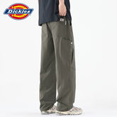 Dickies Cool Men's Work Pants Summer New Style Drawstring Thin Splicing Wide Leg Woven Casual Pants Y