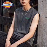 Dickies Cool Suitable Cotton Shoulder Waist Men's Summer Trendy Brand Loose Sports Fitness Sleeveless T-shirt M