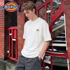 Dickies Emperor Cool Suitable Cotton Heavy duty Short sleeved T-shirt for Men's Summer Round Neck Trendy Brand Loose and Versatile Couple Top M