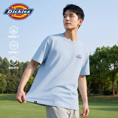Dickies mesh short sleeved men's T-shirt summer ice silk cool thin training clothes breathable quick drying sports top A