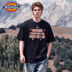 Dickies Cool Trendy Brand Short Sleeve T-shirt for Boys Summer Solona Cool Letter Printed Casual Top M