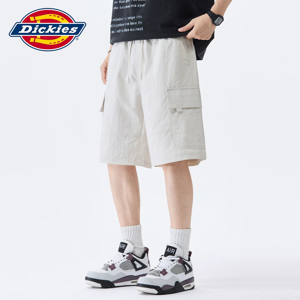 Dickies Emperor Cool Suitable American Summer Casual Multi Pocket Men's Drawstring Thin Loose Straight Leg Shorts Y