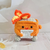 Handmade Emotional Support Dumpster Fire Sunny