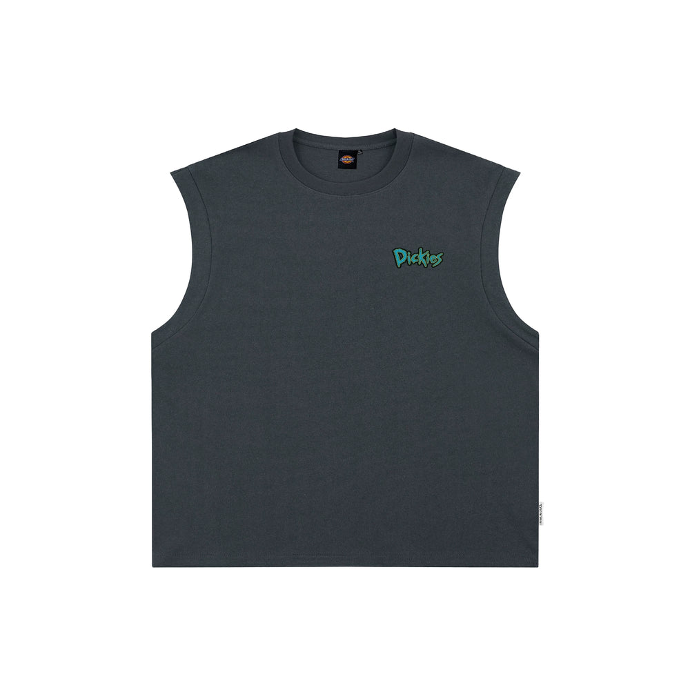 Dickies Cool Suitable Cotton Shoulder Waist Men's Summer Trendy Brand Loose Sports Fitness Sleeveless T-shirt M
