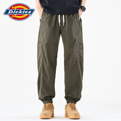 Diesel Thin Dickies Emperor Cool Suitable Splicing Willow Nails Leg Tights Men's Summer Woven Casual Pants Y