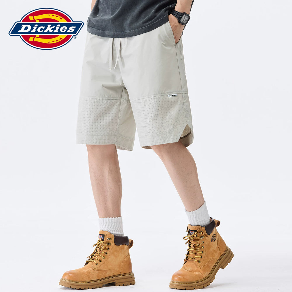 Dickies Cool Summer New Casual Shorts Men's Mesh Breathable Drawstring Design Straight Leg Pants Y