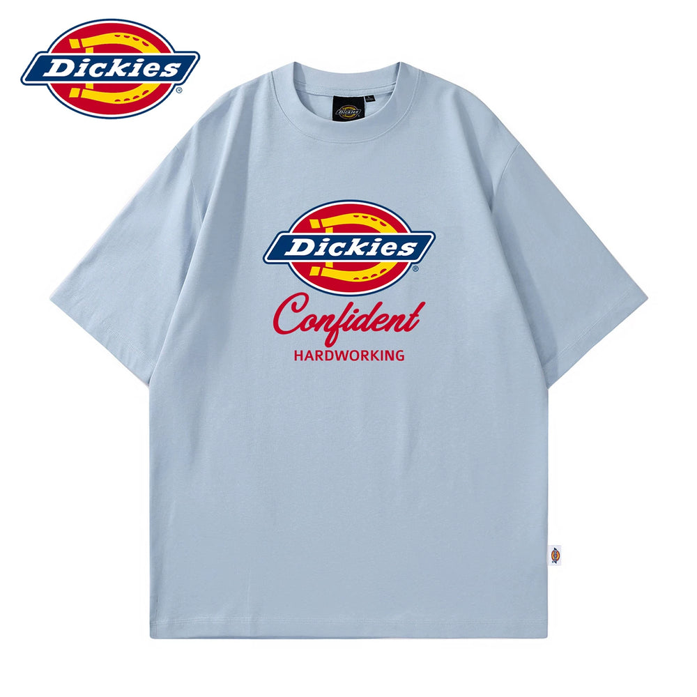Dickies Cool Summer Thin Short Sleeve T-shirt Couple's Letter Printed Half Sleeve Loose Round Neck Top Y