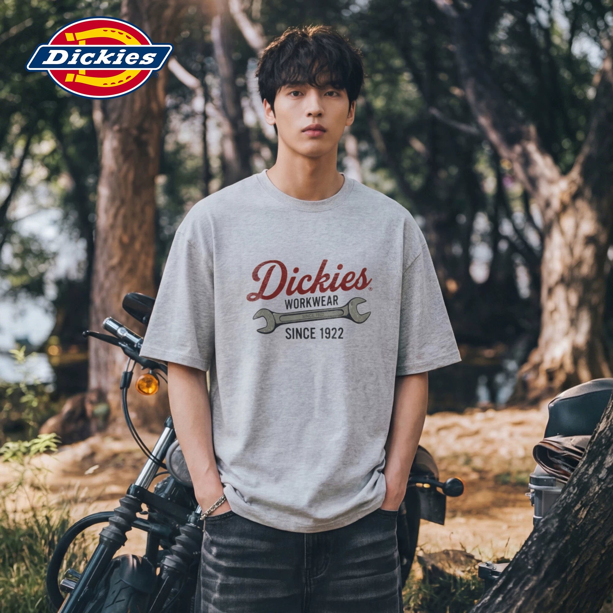 Dickies Emperor Cool Suitable Short sleeved Men's New American Pure Cotton Breathable Advanced Comfortable Hanging Loose Versatile T-shirt M