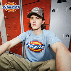 Dickies Classic Tri color Horseshoe Large LOGO Casual Summer Unisex Short sleeved T-shirt YHJ