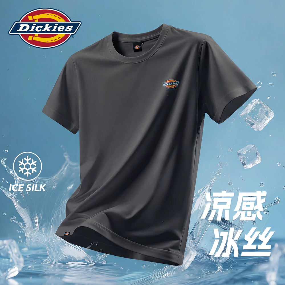 Dickies Men's Short sleeved T-shirt Lightweight 2026 New Sport Quick drying Sweat absorbing Breathable Cool Feeling Ice Silk Half Sleeve A