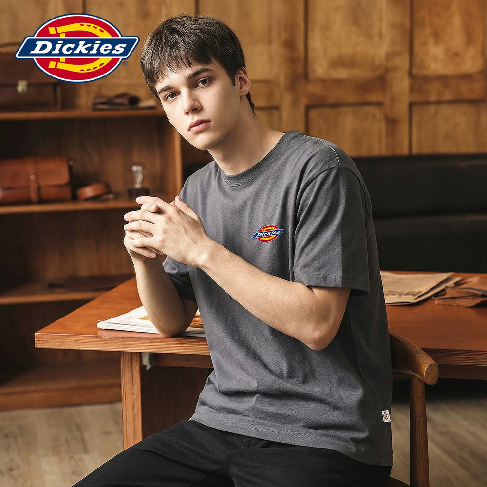 Dickies Cool Summer Thin Classic Small Label Printed Short Sleeve T-shirt for Men's Casual Soft Half Sleeve Shirt Y