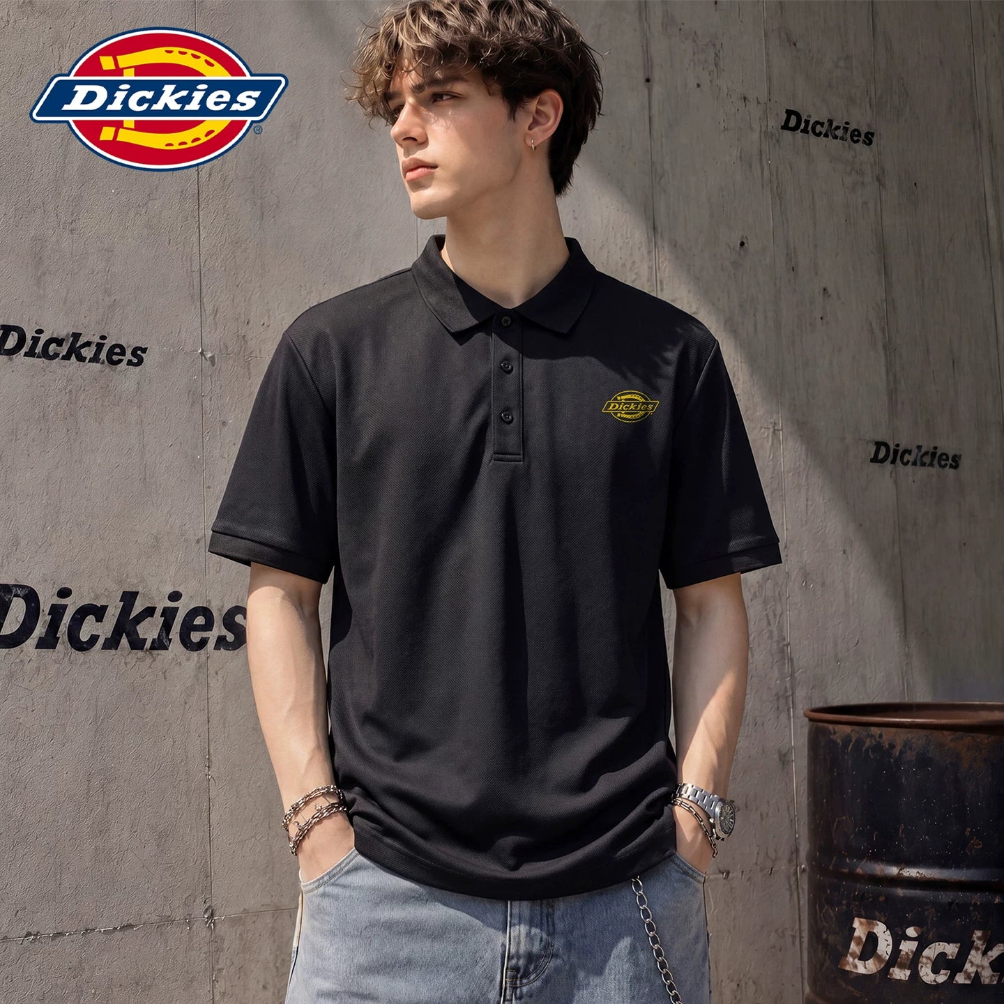Modal Dickies Emperor Cool Suitable Summer Loose Collar Short Sleeve Polo Shirt Men's Thin Top Clothes Y