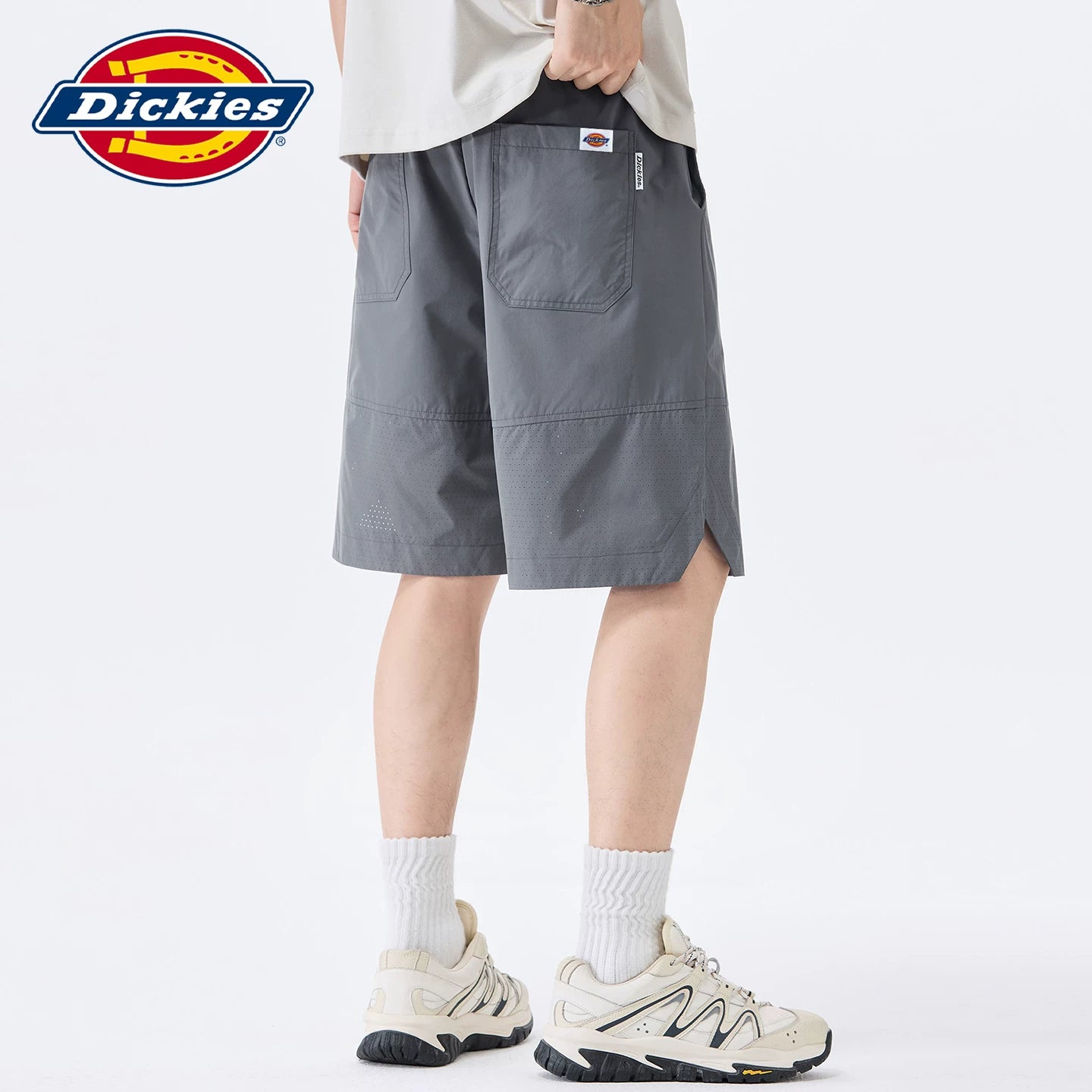 Dickies Cool Summer New Casual Shorts Men's Mesh Breathable Drawstring Design Straight Leg Pants Y