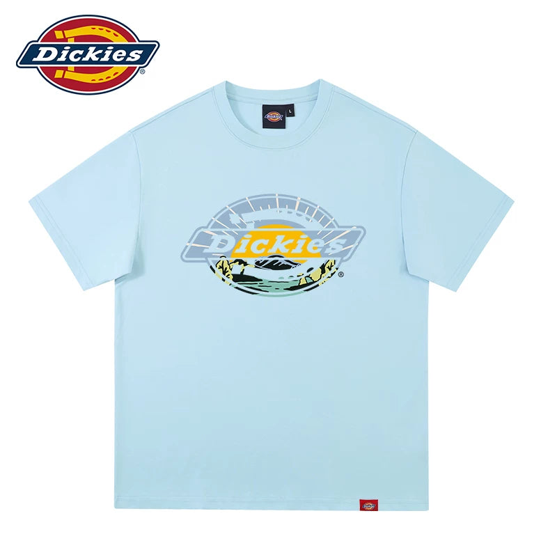 Dickies Cool 26 Summer New Collection Front Chest Sunrise LOGO Pattern Printed Loose Heavy duty Short sleeved T-shirt YHJ