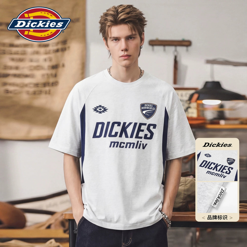 Dickies Di Ku Shi Solona Short sleeved T-shirt Men's Summer Trendy Brand Printed Sports Loose Half Sleeve Top M