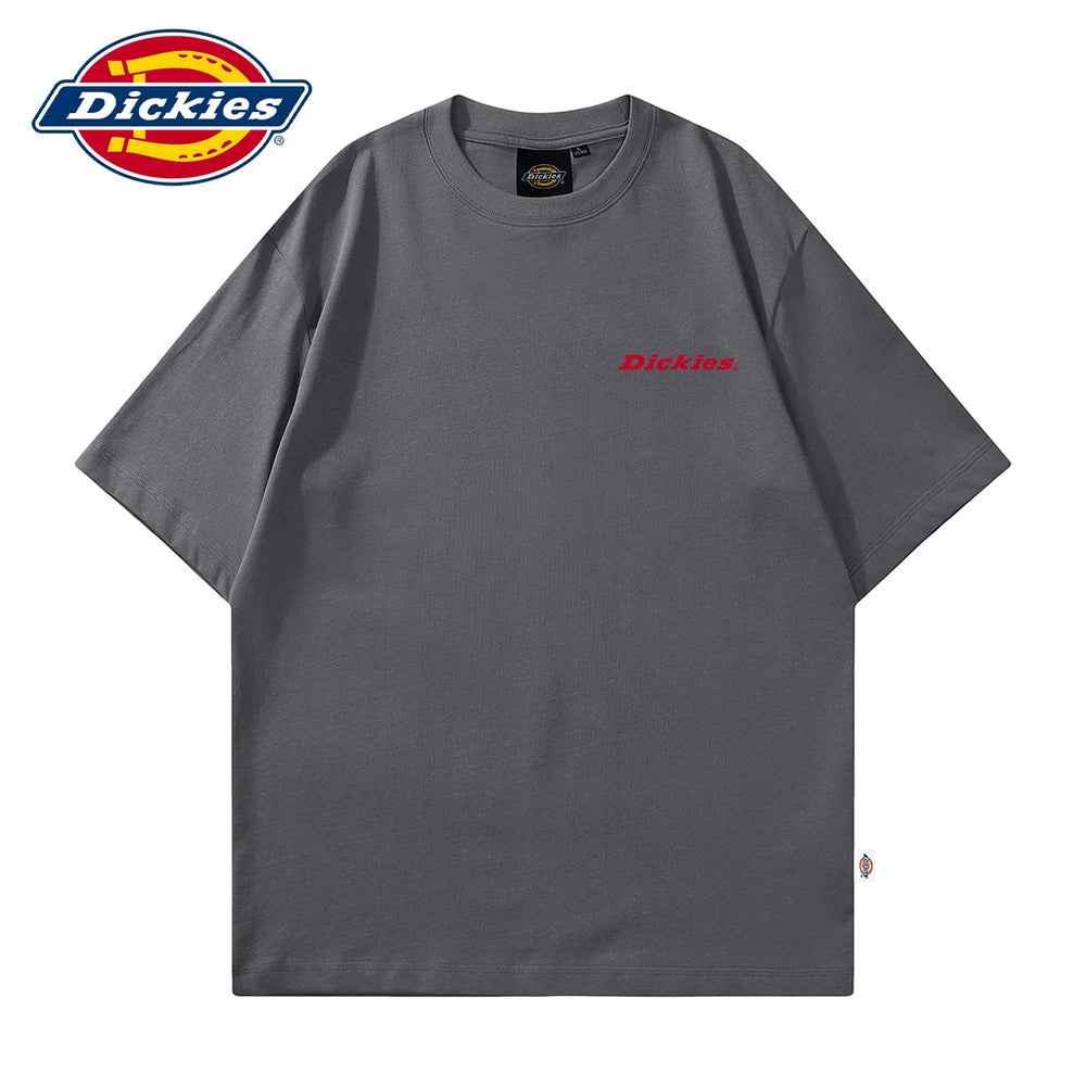 Dickies Classic American Letter Printed Short sleeved T-shirt for Men in Summer, Thin and Breathable Upper Clothing Y