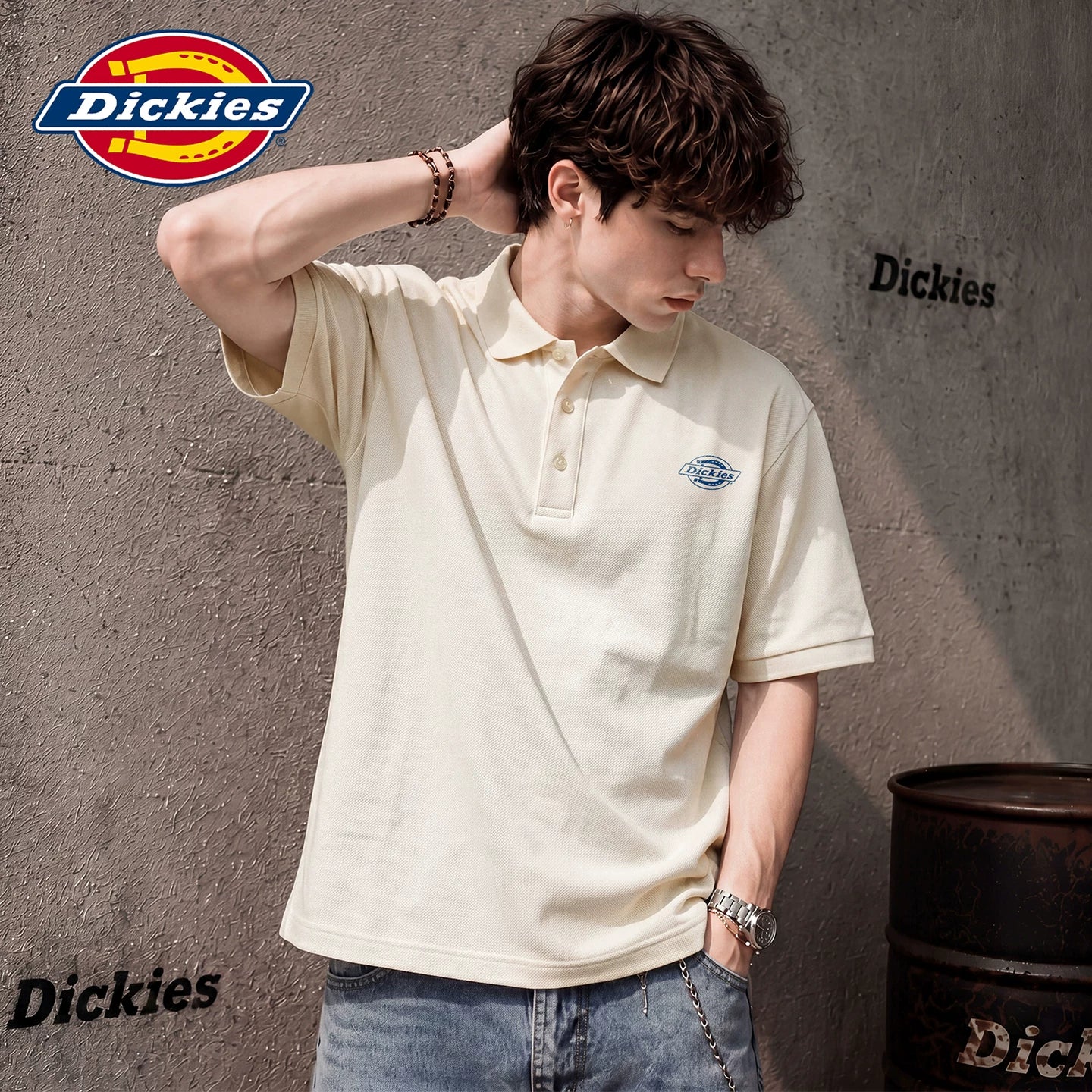 Modal Dickies Emperor Cool Suitable Summer Loose Collar Short Sleeve Polo Shirt Men's Thin Top Clothes Y