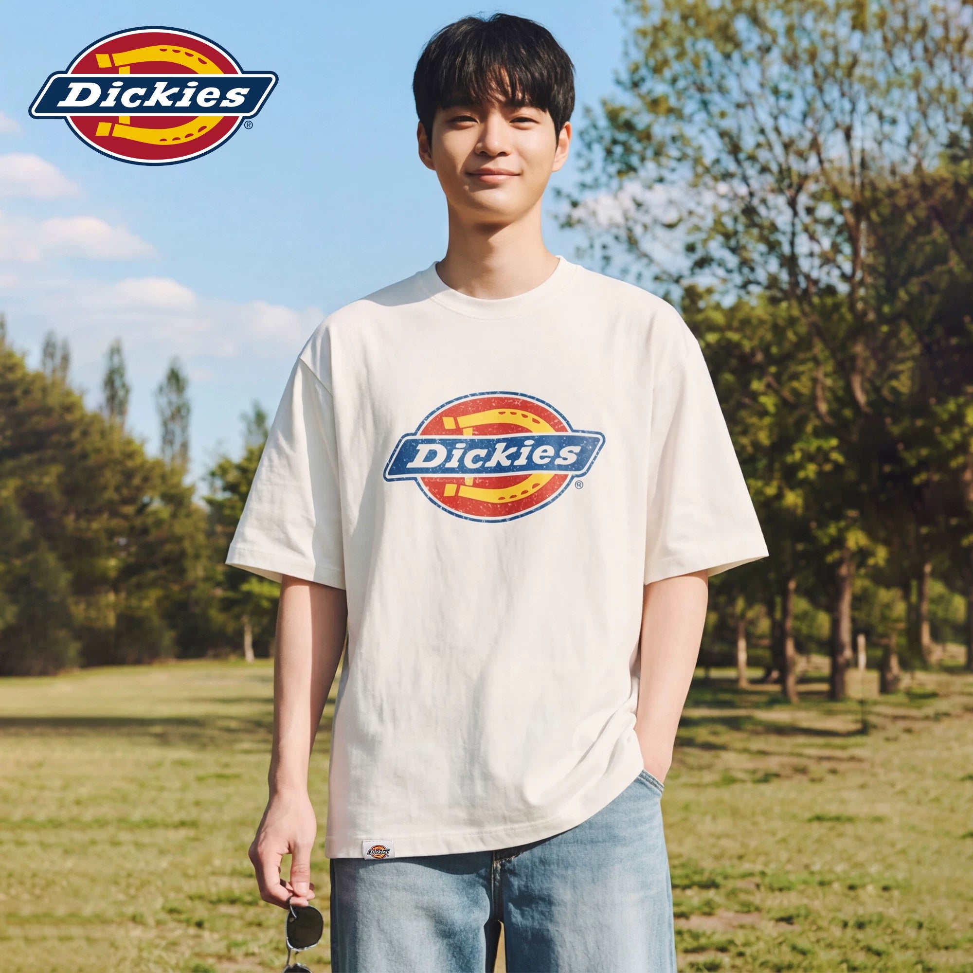 Dickies Emperor Cool Suitable Short Sleeve Men's New Trendy Brand American Fashion Pure Cotton T-shirt Printed Simple Casual Half Sleeve M