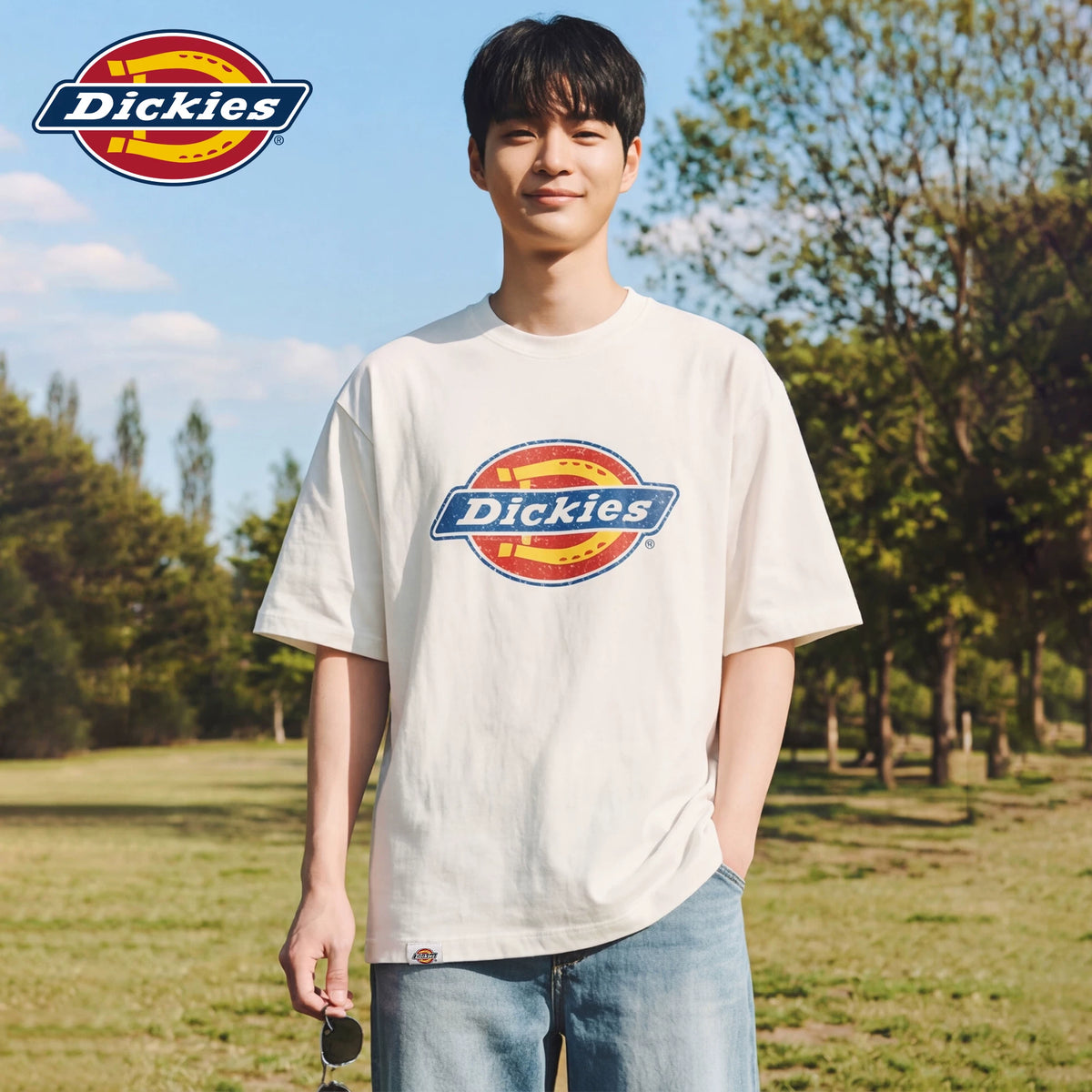 Dickies Emperor Cool Suitable Short Sleeve Men's New Trendy Brand American Fashion Pure Cotton T-shirt Printed Simple Casual Half Sleeve M