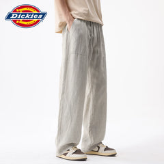 Linen Lyocell Dickies Emperor Cool Suitable Casual Pants for Men's Summer New Style Woven Thin Wide Leg Pants Y