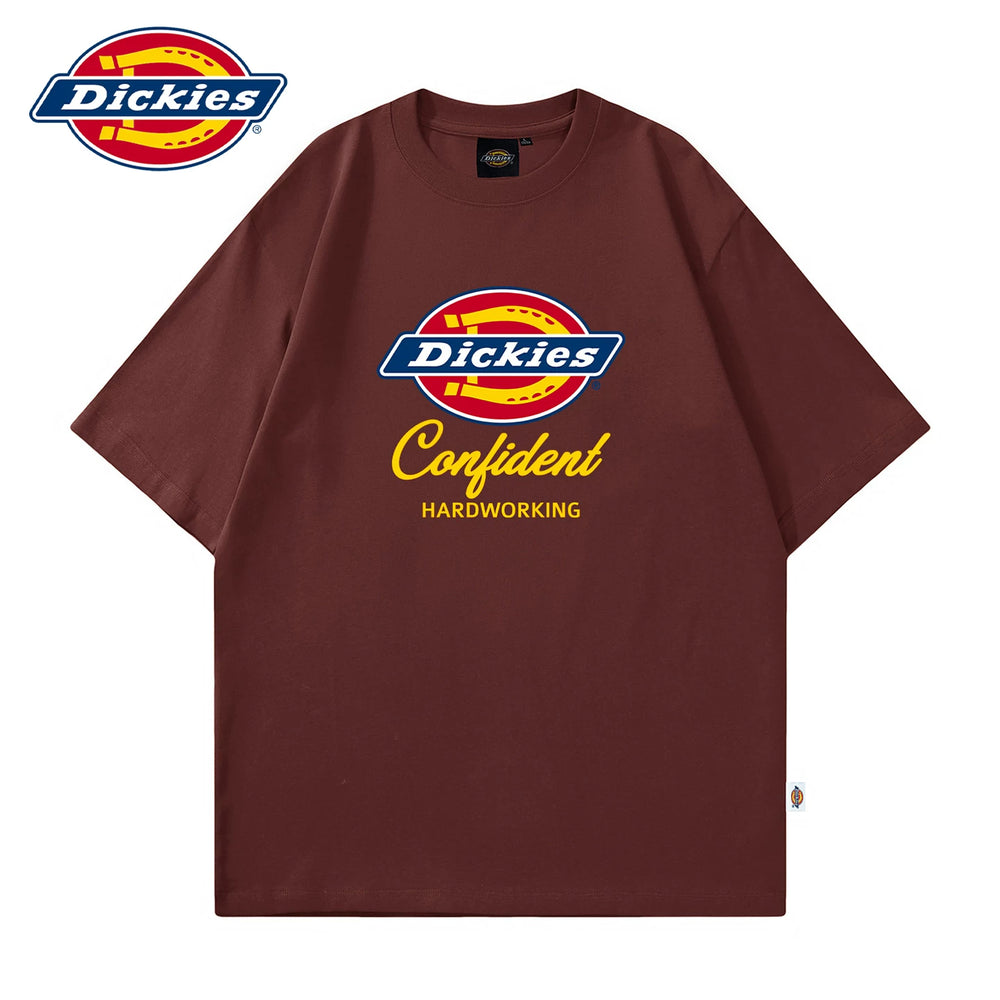 Dickies Cool Summer Thin Short Sleeve T-shirt Couple's Letter Printed Half Sleeve Loose Round Neck Top Y