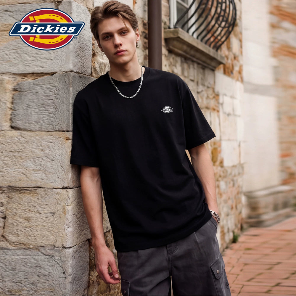 Dickies Emperor Cool Suitable Cotton Heavy duty Short sleeved T-shirt for Men's Summer Round Neck Trendy Brand Loose and Versatile Couple Top M