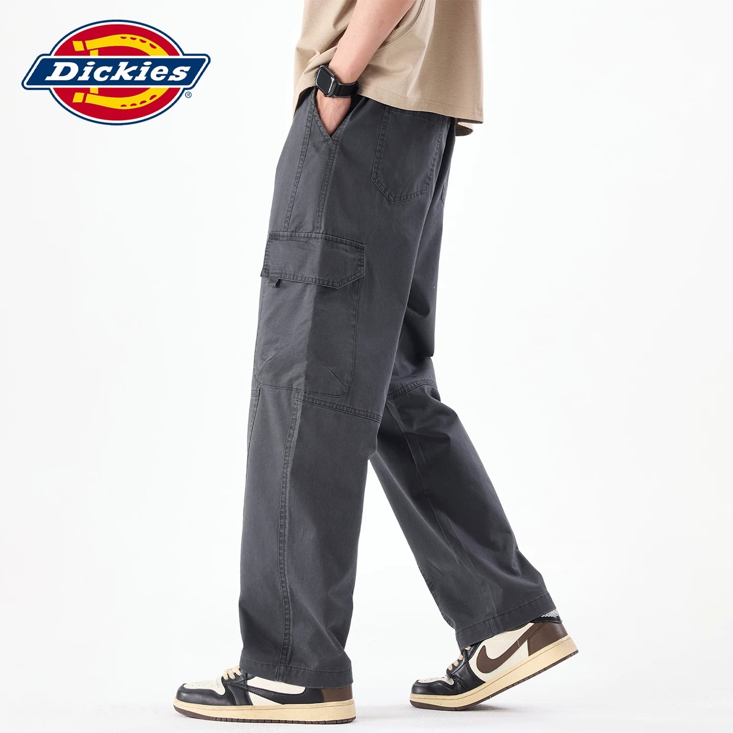 Dickies Emperor Cool Suitable Thin Loose workwear Casual woven pants Men's summer loose straight leg sports pants Y