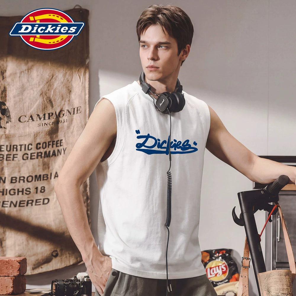 Dickies Emperor Cool Suitable American Printed Letter Short sleeved Tank Top Summer Sleeveless Men's Thin Basic Top Y