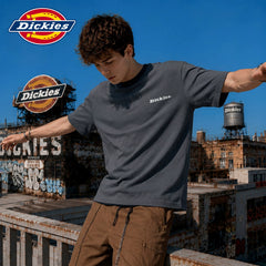 Dickies Cool Summer Letter Printed Design Short Sleeve T-shirt Men's New Round Neck Thin Top Y