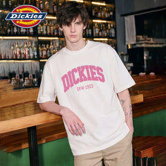 Dickies Cool American Trendy Brand Casual Short sleeved T-shirt for Men's Summer Round Neck Hooded Loose Half Sleeve Top M