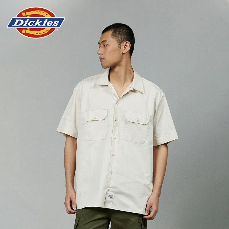 Dickies Cool 26 Spring/Summer workwear Classic Collar Casual 1574 Short sleeved shirt for male and female couples Same style J