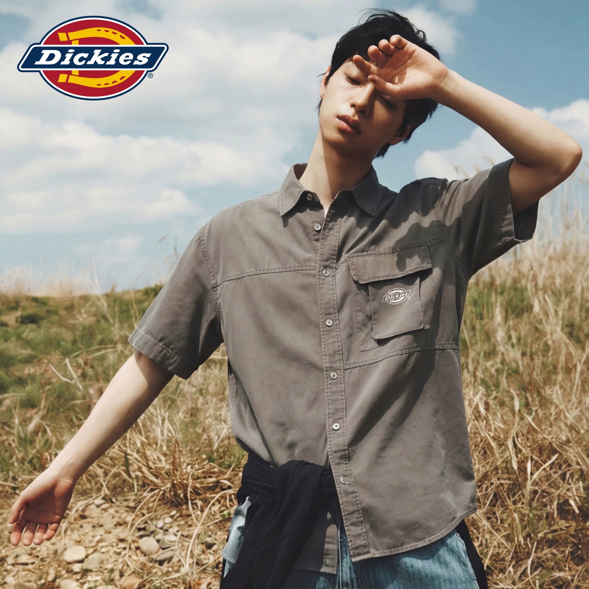 Diesel Dickies workwear short sleeved shirt men's American fashion brand loose casual top M